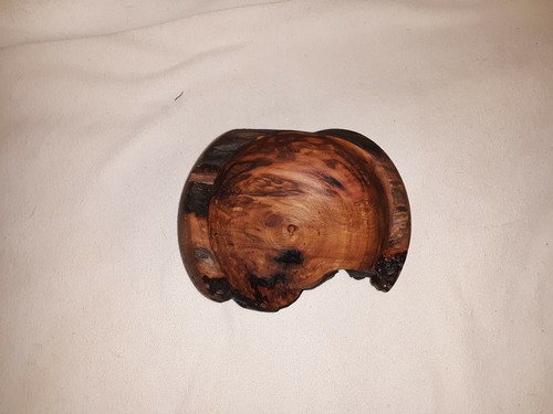 Wood bowl - decorative live edge Madrona burl 8