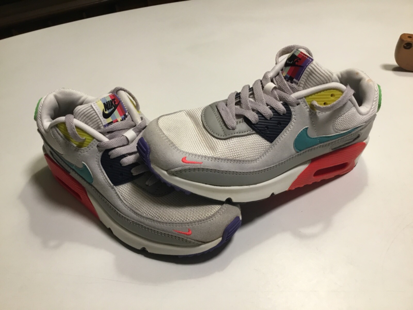 nike air max 90 se trainers in pearl grey