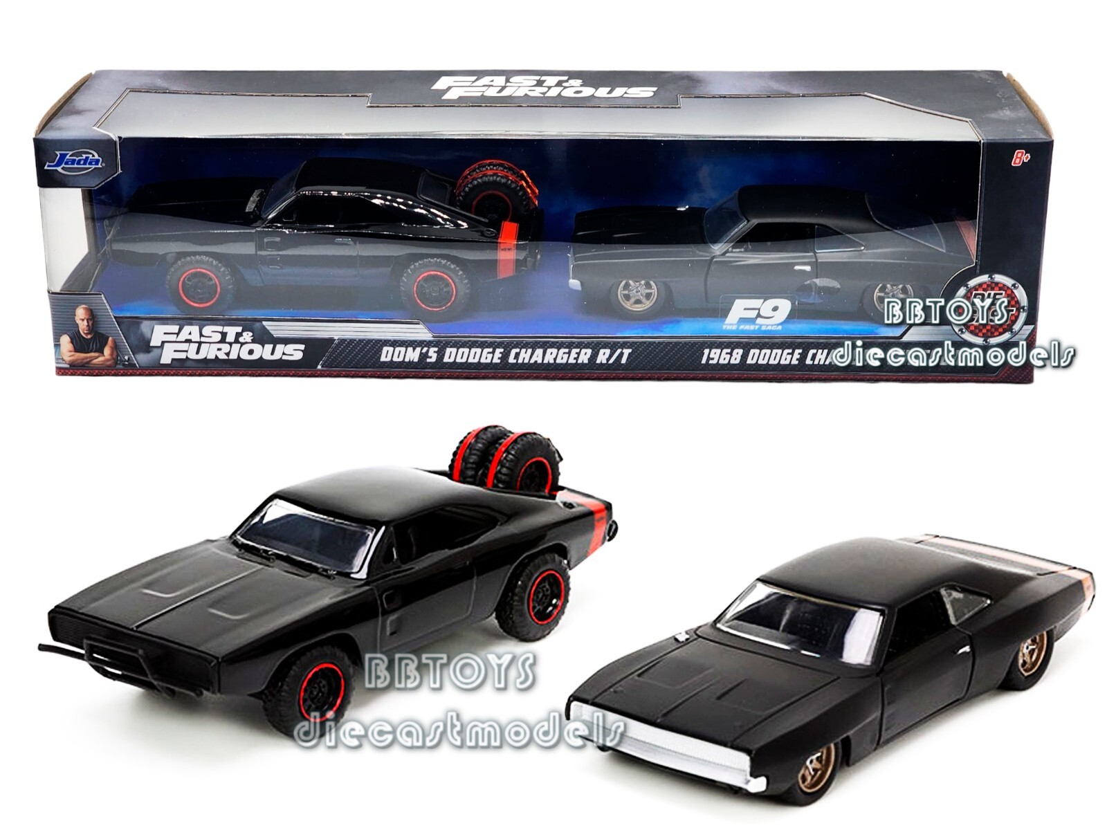 ワイルドスピード DOM&#39;s 1968 DODGE CHARGER WIDE Jada 1:24 Fast & Furious Dom's 1968 Dodge Charger Widebody