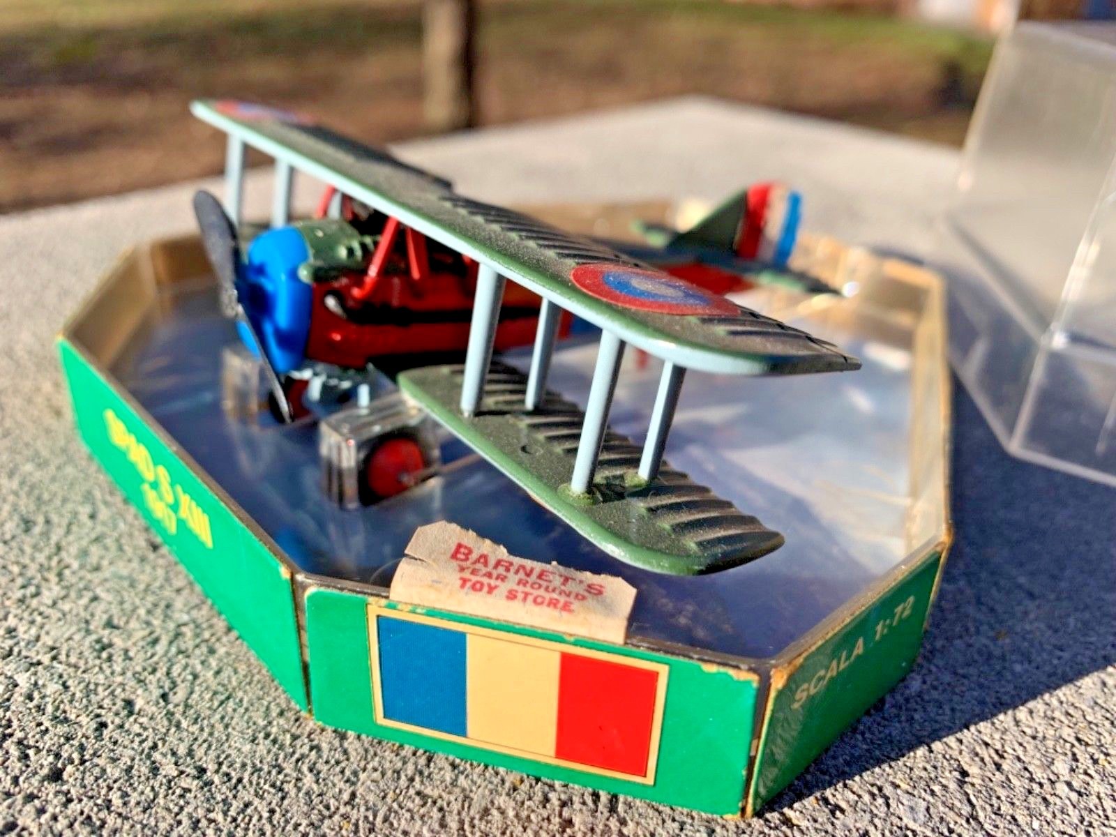 Diecast Plane EDISON AIR LINE H.F Spademan S XIII, 1917,. WW 1 Fighter Plane