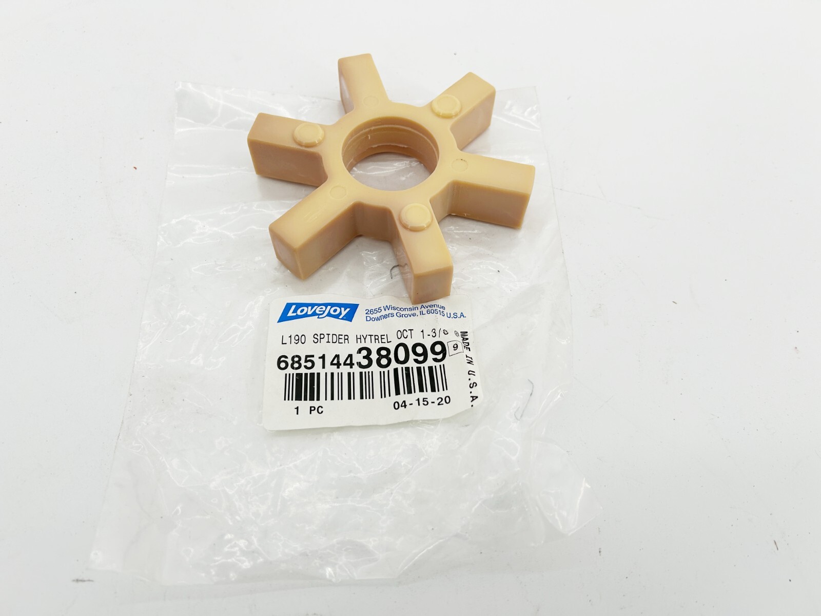 New Lovejoy 685144-38099 Coupling Insert L190 Spider Hytrel