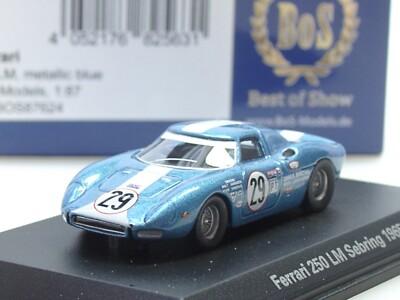BOS Ferrari 250 LM, Sebring 1965, blau, #29, Hansgen