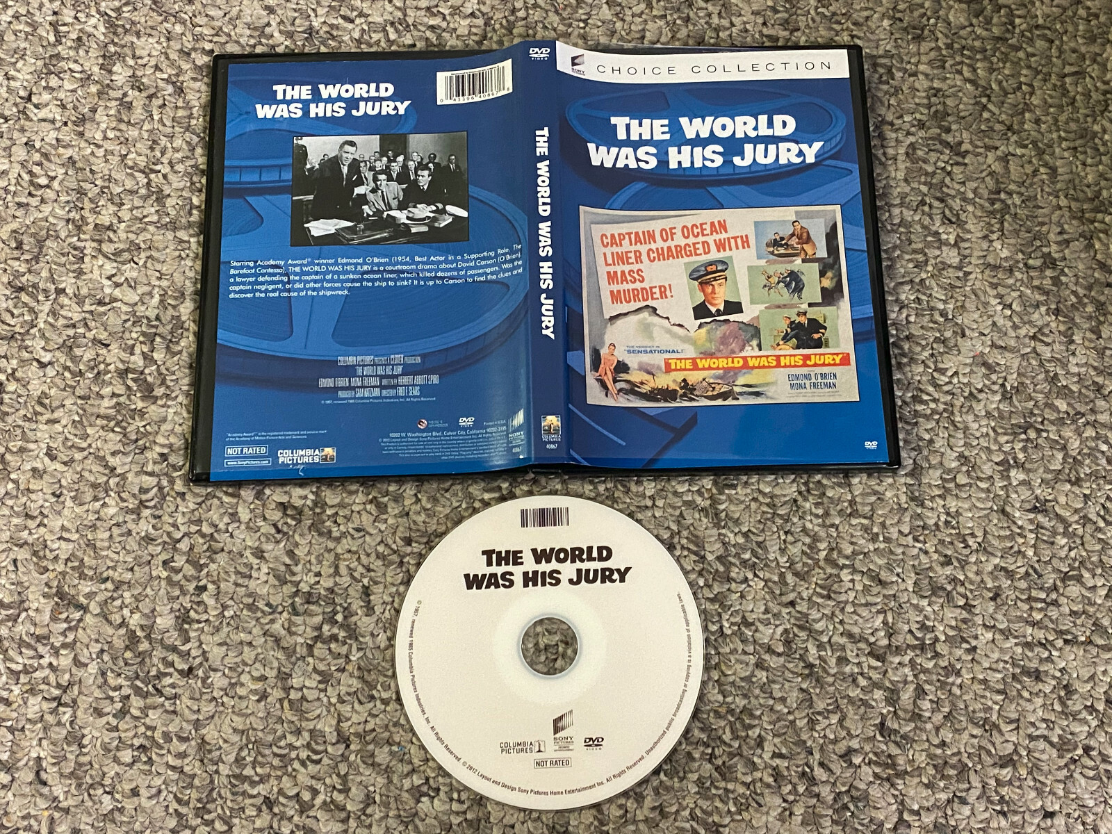 The World Was His Jury (DVD, 1958, Sony Choice Collection