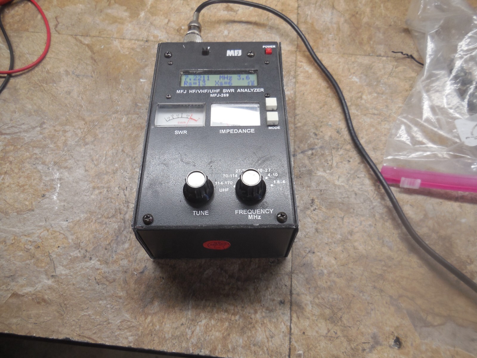 MFJ-269 HF/VHF/UHF アンテナアナライザー 1.8～470MHz MFJ-269 Antenna Analyzer HF VHF UHF Ham *Works* *AS-IS No