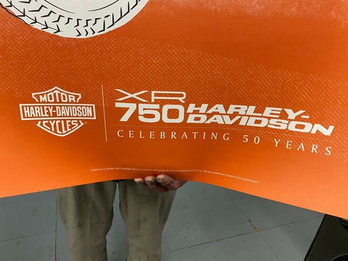 Harley XR750 50th ann Print Poster Flat track Motorcycle Racing 36x24 Factory