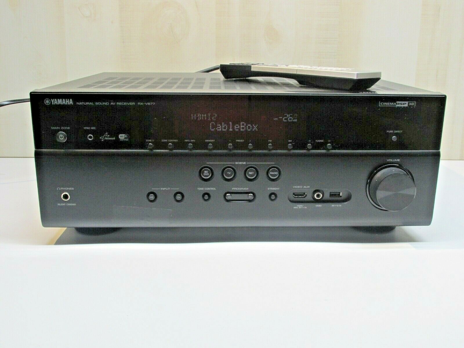 Yamaha RX-V677 7.2 Channel Natural Sound Home Theater | Black