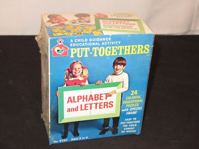 Alphabet & Letters Toy Child Guidance Puzzle NEW NOS Vintage Never Opened (F936)