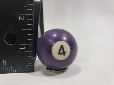 VTG Replacement Billiard Pool Ball 1 1/2'' Diameter Number 4 PURPLE SOLID