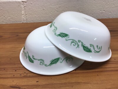 Lot of 2 Corning Corelle Spearmint Cereal Bowls   NEW