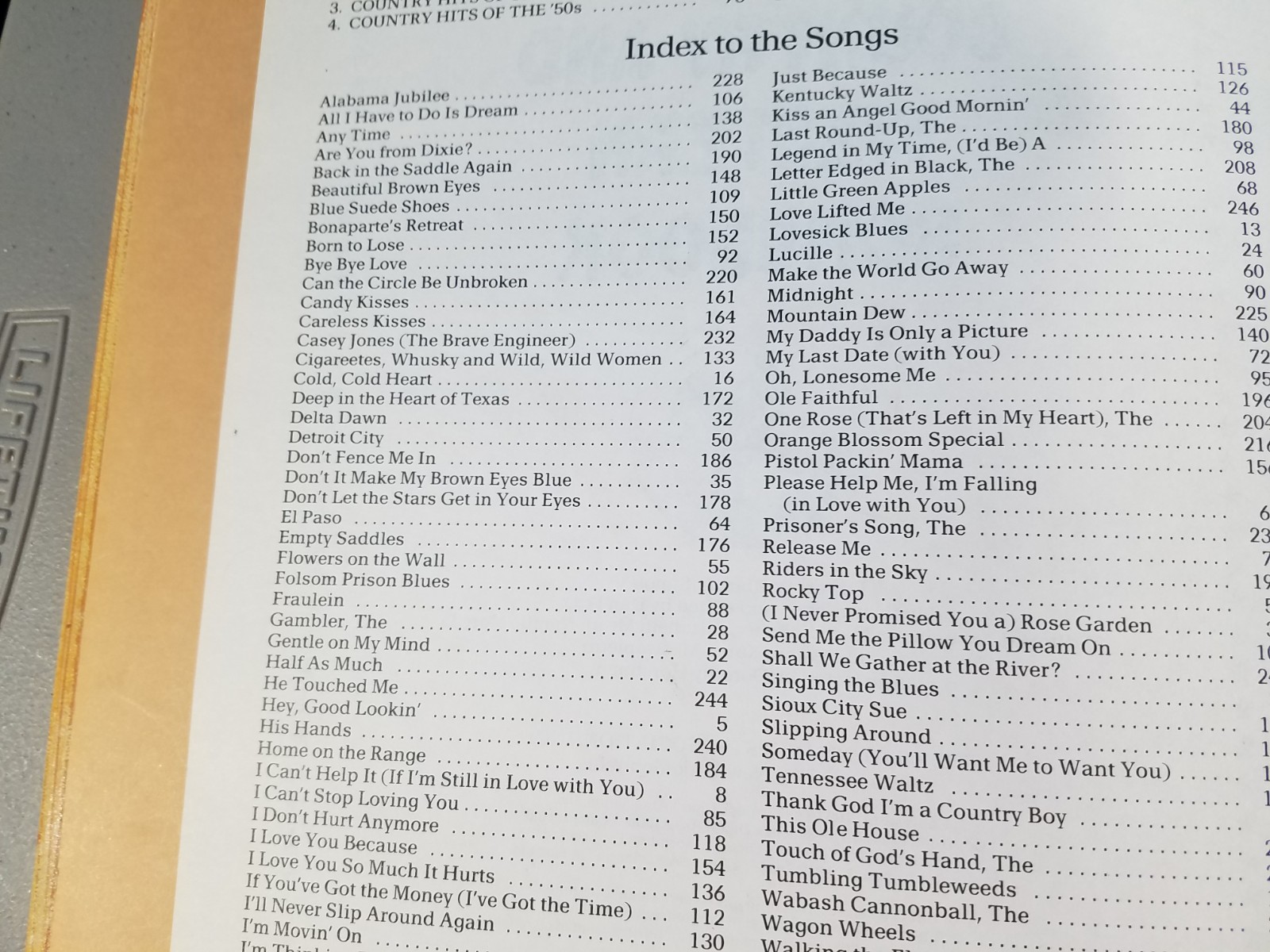 1984 READERS DIGEST Country and Western Songbook Hardback Spiral-Bound W/Lyrics