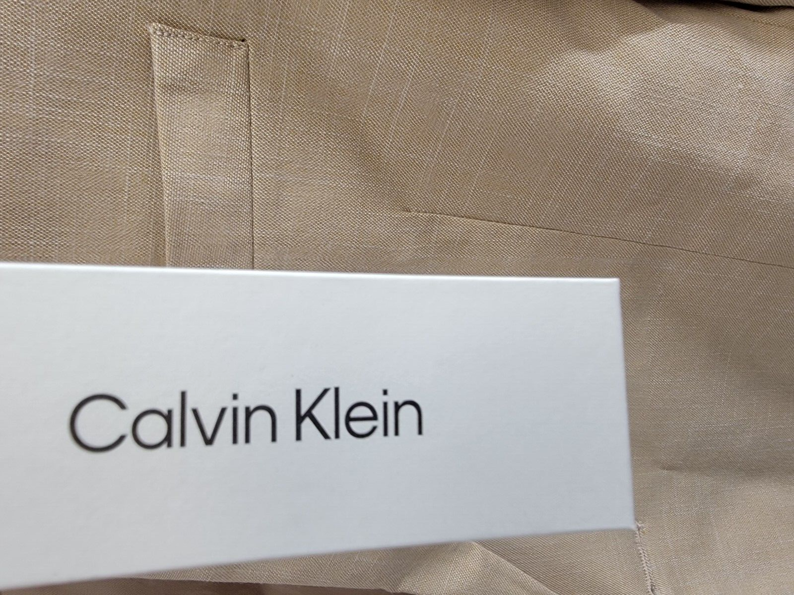 Calvin Klein Notch Collar Blazers Boys' 20 Light Khaki Two Button Closure L/S~ - Picture 18 of 19