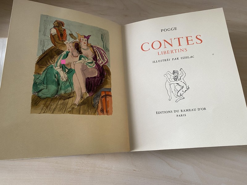 Contes Libertins De Pogge Illustr. Par Uzelac+1 Suite+1 Dessin Original (Curiosa