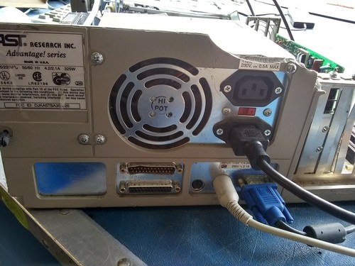 Vintage AST Research Advange! Series Desktop Computer For Part Only