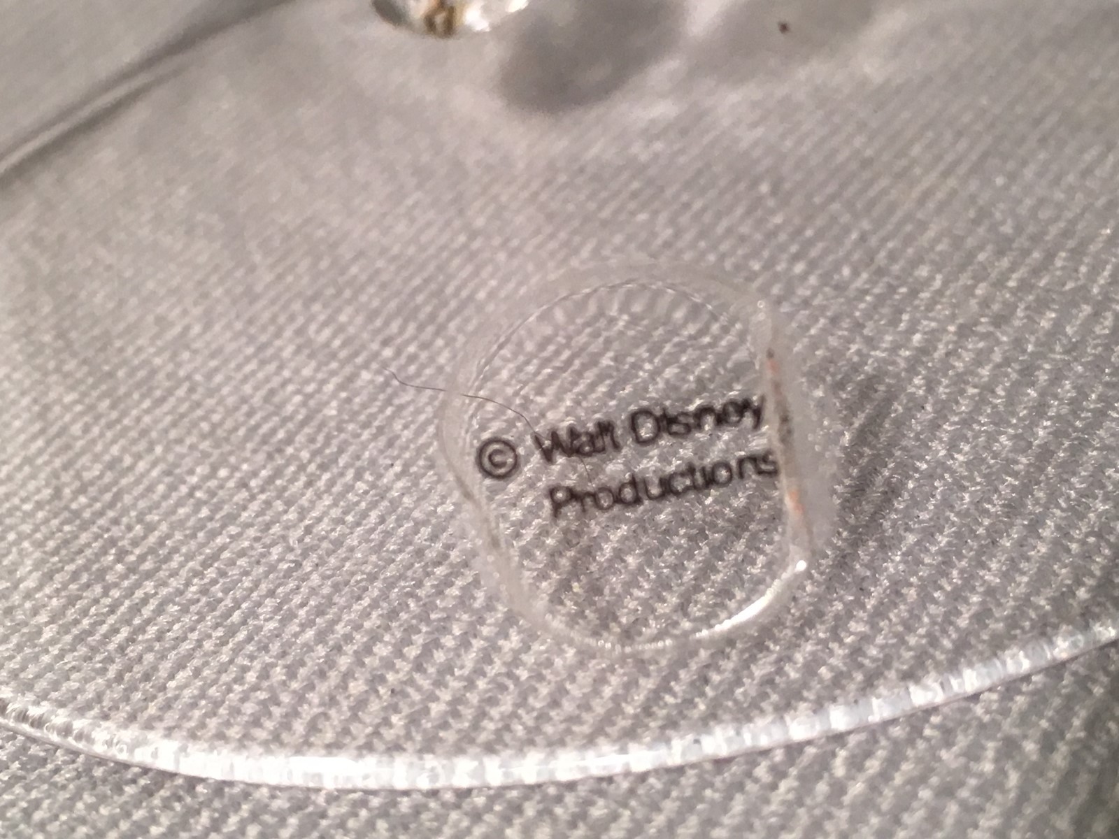 VINTAGE WALT DISNEY MICKEY MOUSE FROSTED GLASS DINNER BELL