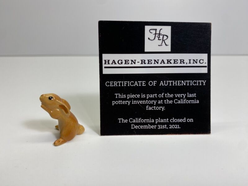 Hagen Renaker #A-108 B-3226 Honey Bunny Brown Nos Last Of The Factory Stock