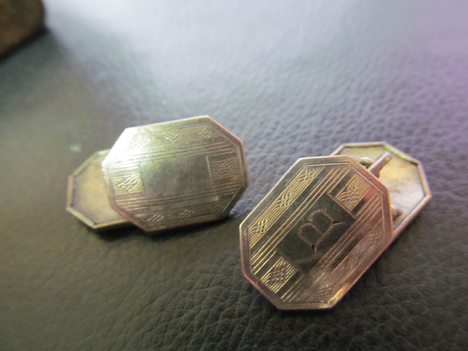 Lot of Cufflinks + Buttons – Some Marked Sterling Silver Taxco Engraved