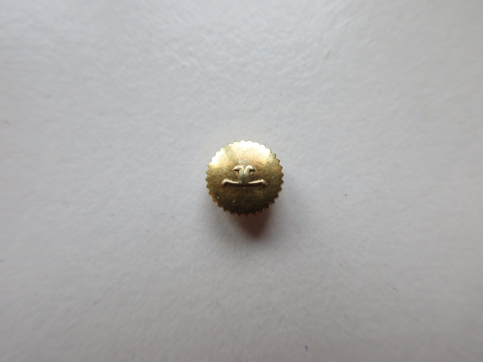 クラウン U-10Jr Jaeger-LeCoultre plated watch crown ø 6.0 mm H 2.9 mm, stem