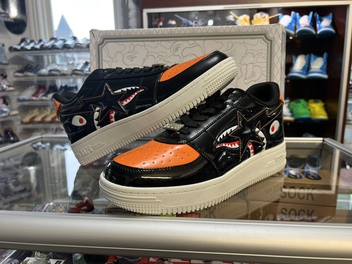 A BATHING APE Bape sta Low Color Block Shark Orange/関送無料 A BATHING APE Bape sta Low Color Block Shark Orange/関送無料