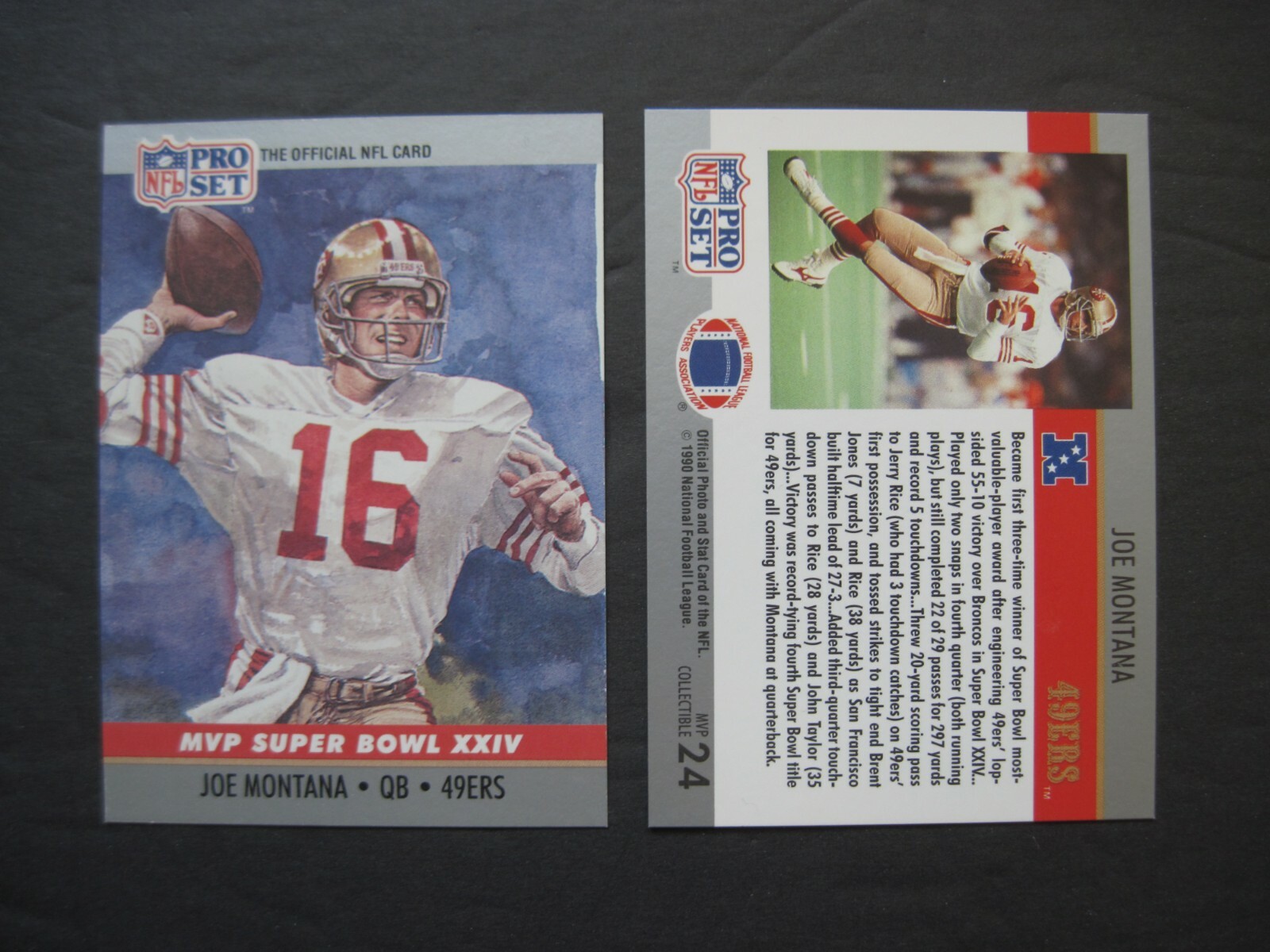 Montanaページ JOE MONTANA 49ers 1990 PRO SET (SUPERBOWL XIX 19 MVP) #MVP19