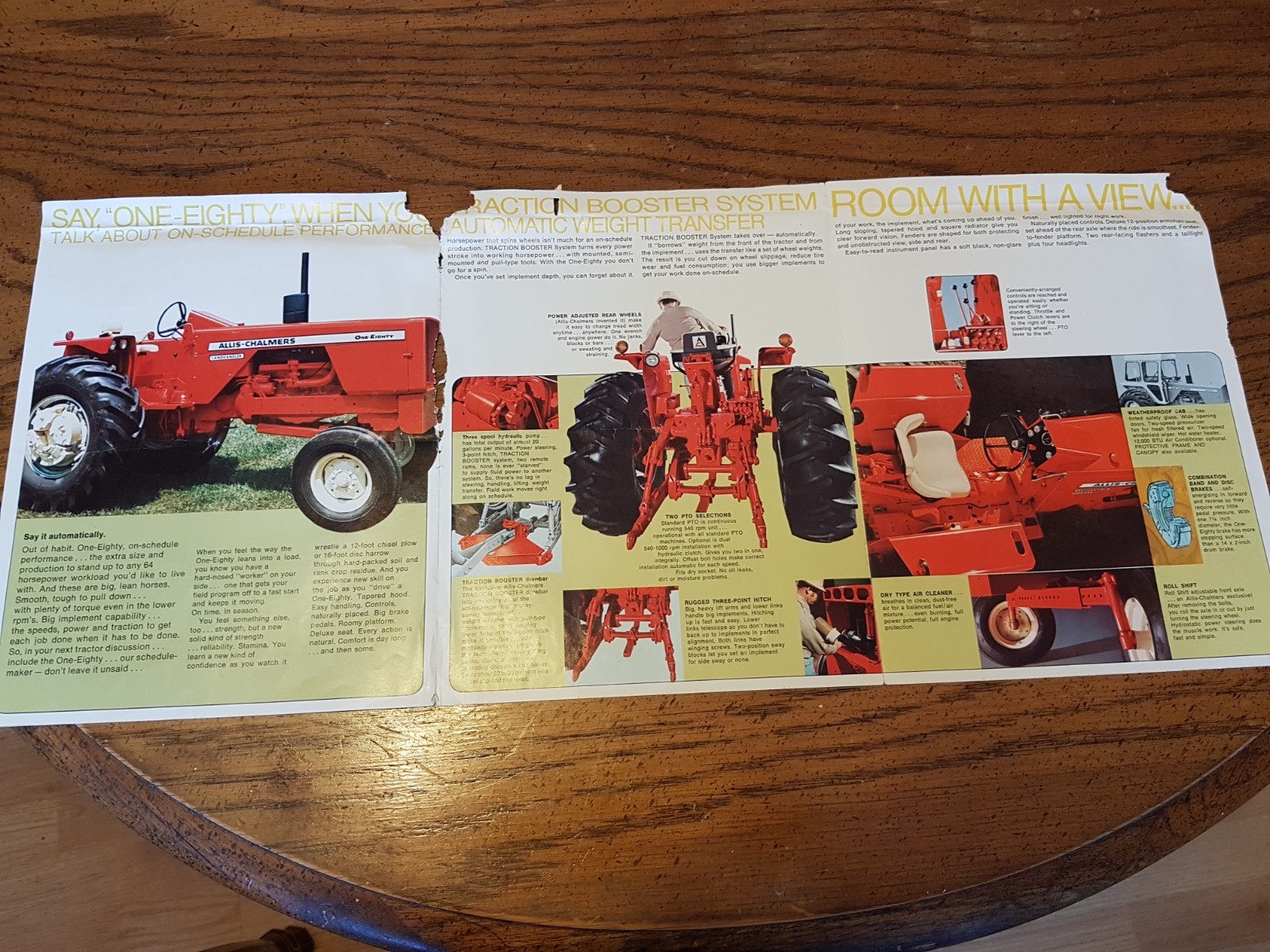 Vintage Original Allis Chalmers 180 One Eighty Landhandler Tractor Brochure