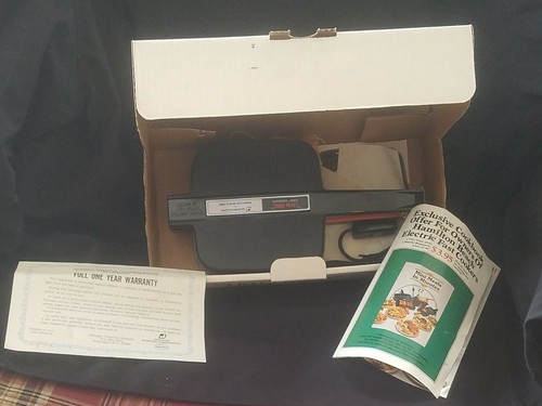 Vintage LITTLE MAC 60 second joe namath hamburger burger cooker machine