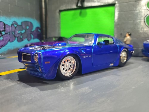 JADA 1972 Pontiac Firebird Trans Am, Metalic Blue #90787, 1