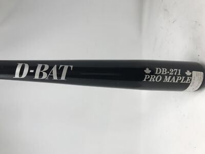 New D-Bat DB-271 Pro Stock Maple Series 32 Inch Black/Silver