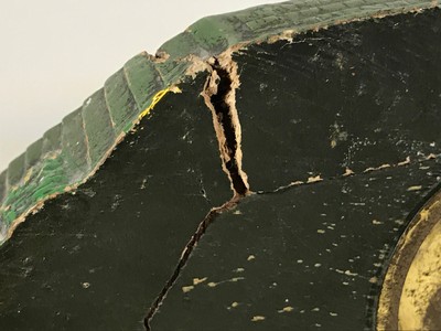 Antique LUX Bungalow Clock #1 HOUSE HOME mantle 20s 30s HAND PAINTED Vintage