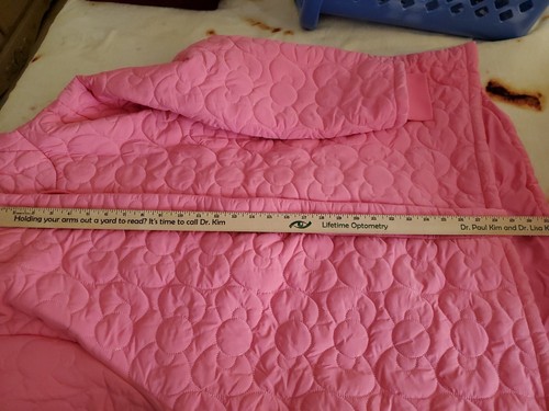 Pre-owned Forever 21 , Hello Kitty & Friends Oversize Puffer Jacket, Women's Size M In Pink