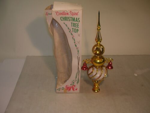 Vintage Christmas Tree Carillon Tree Topper Spire with Bells !!