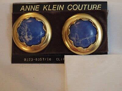 Vintage Anne Klein Couture  Clip on Earrings Never worn vintage