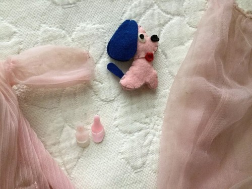 Vintage Barbie Doll Nighty Negligee Outfit & Dog # 965