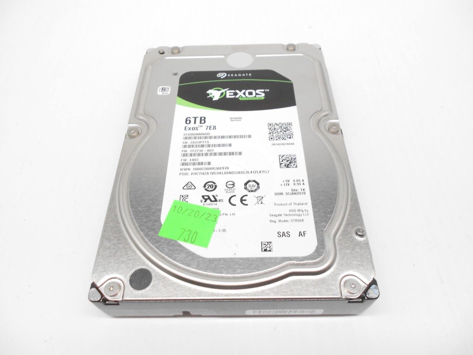 DELL ST6000NM0014 6TB 4Kn HDD SAS 3.5インチ Seagate ST6000NM0014 4KN 6 TB 3.5in Internal Hard Drive