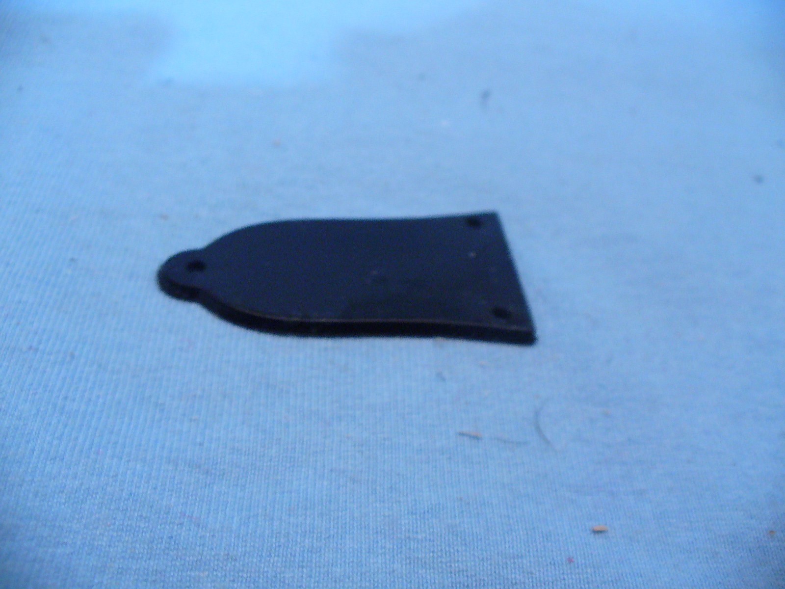 BLACK BELL SHAPE TRUSS ROD COVER  FOR GUITAR NECK 3 HOLE L/P S/G USA SHIPPING !