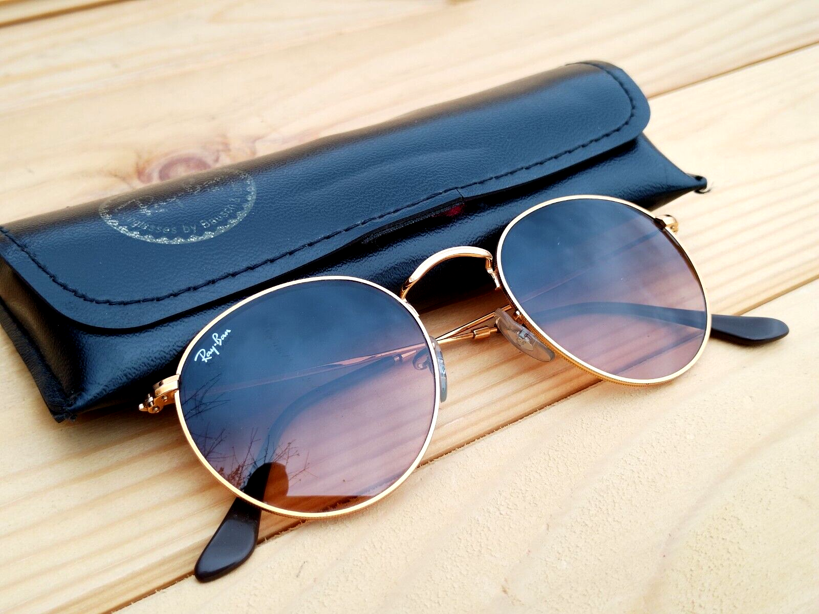 [未使用級] Ray-Ban ROUND L 53-21 Ray-Ban Rb3447 Round Metal Sunglasses 001 53-21 145 3N | eBay