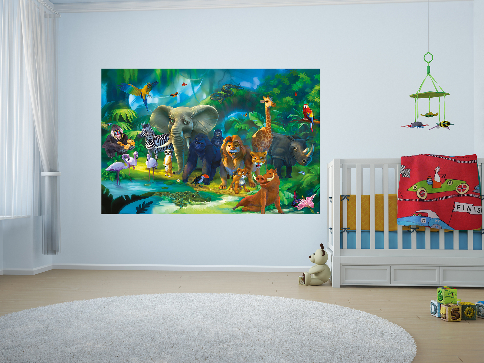 Poster Dschungel Tiere Wandbild Fotoposter Wanddeko