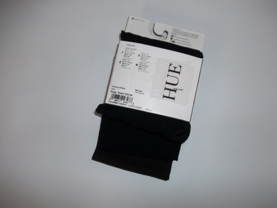 HUE 2 Pair Opaque 1 Black and 1 Brown Control Top TIGHTS Womens Size 1 $44 NEW