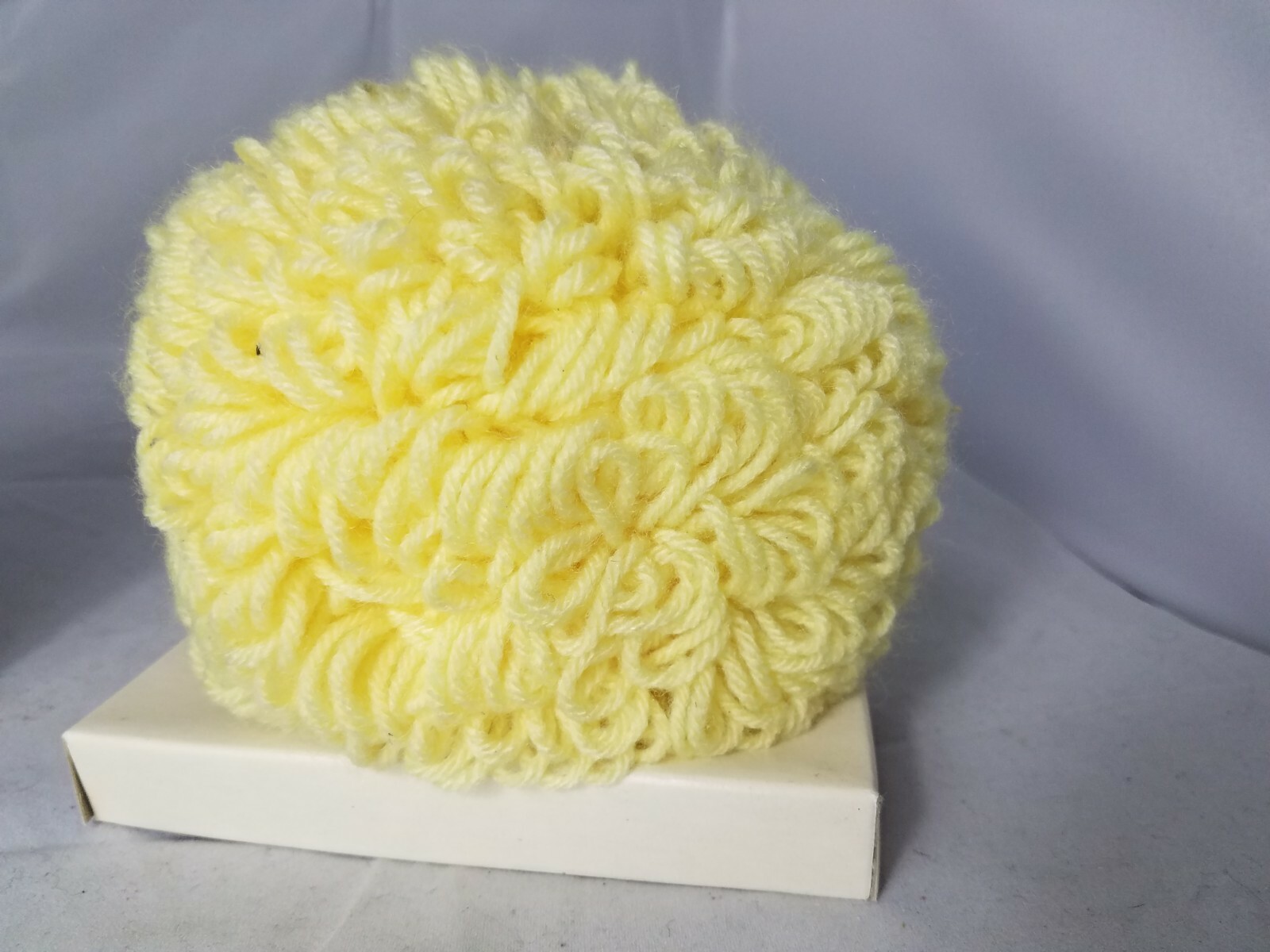 Vintage 1985 Doll Head WEE BLINKS Blonde Head Blue Moving Eyes Short Hair