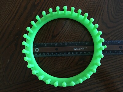 Knitting Loom Round Size small -31 peg - approx. 7.5 in diameter - Asst. Colors