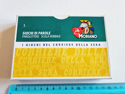 CARTE DA GIOCO GIOCHI DI PAROLE CORRIERE DELLA SERA ORIGINAL PLAYING CARDS NEW