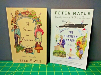 Lot of 2 TPBs by Peter Mayle: A Year in Provence & The Corsican Caper  VG+