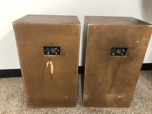 RARE ALTEC LANSING 890c BOLERO Speakers With Vintage Speakers Stands Made In USA