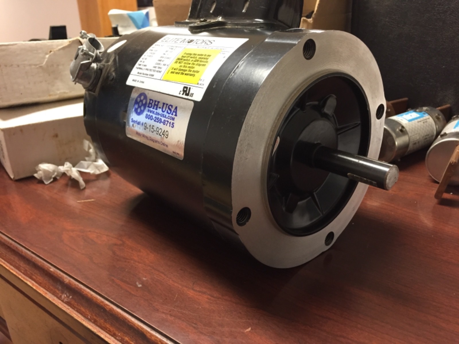 BH-USA Boat Lift Motor *NEVER ENERGIZED*