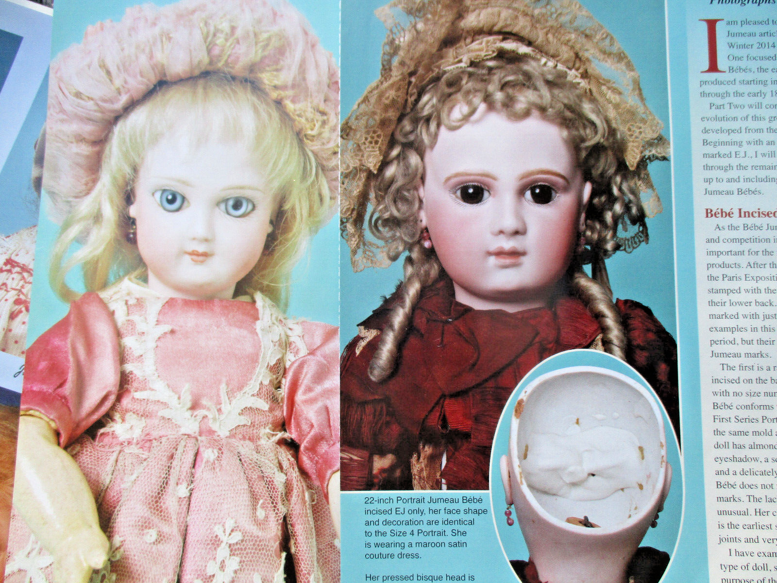 20p Early Jumeau Bebes Doll History Article Part I and II w