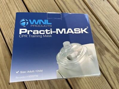 WNL Products Practi-Mask CPR Training Mask Size Adult/Child #5000ITM 6 Masks New