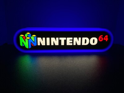 Nintendo 64 3d Printed Led Sign