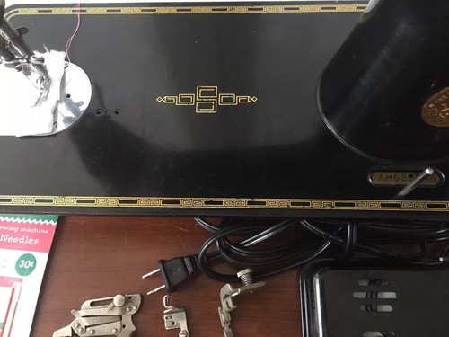 Singer 201-2 Sewing Machine AH Series Working With Pedal Attachments Cord