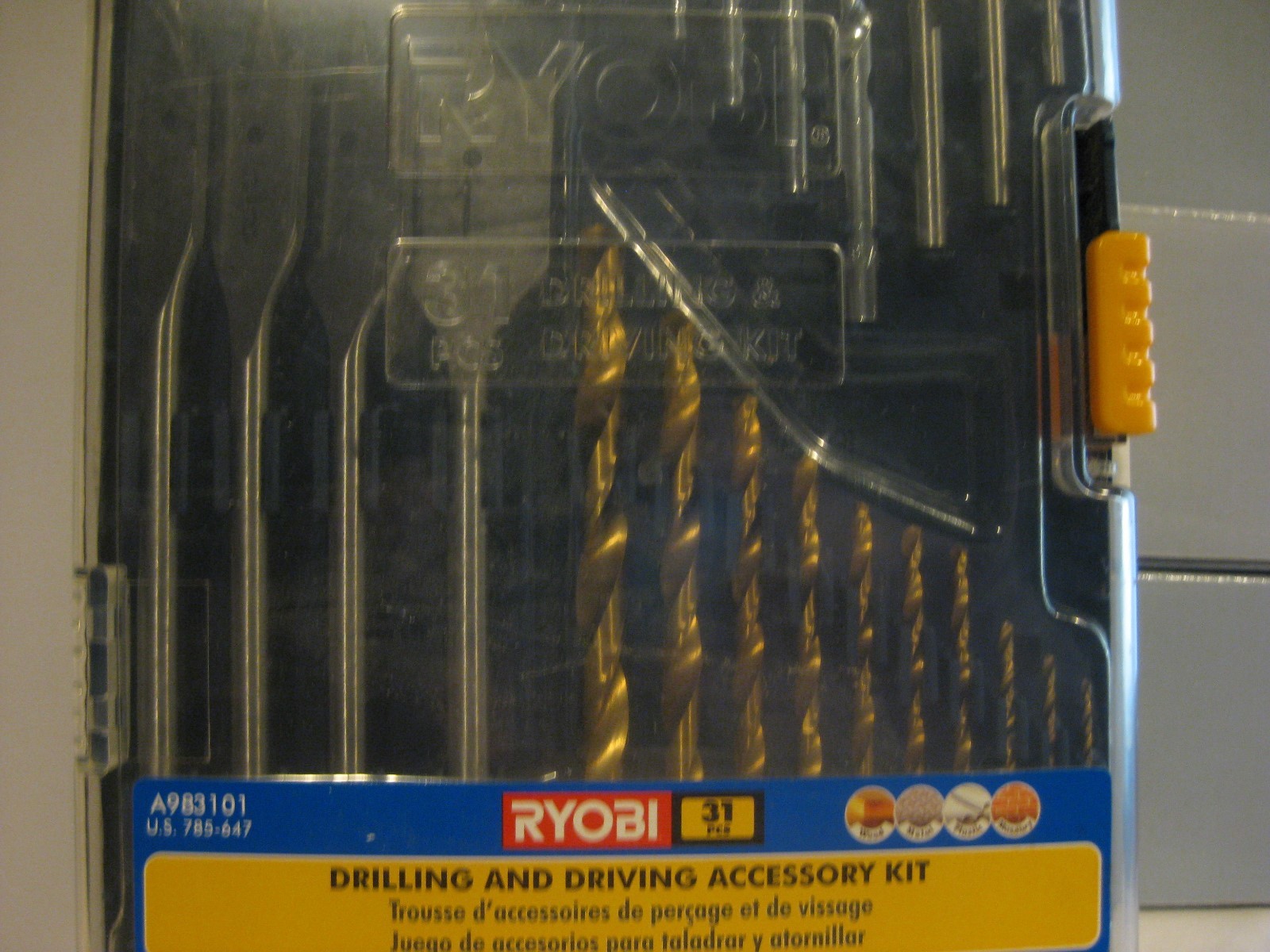 31 pieces Ryobi Drilling and Driving Accessory Kit. Brand New!