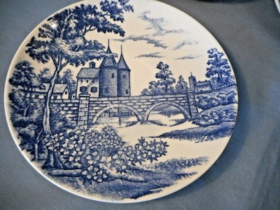 Lot of 5 Vintage Norleans Ghent Blue Willow Saucers Made in Japan