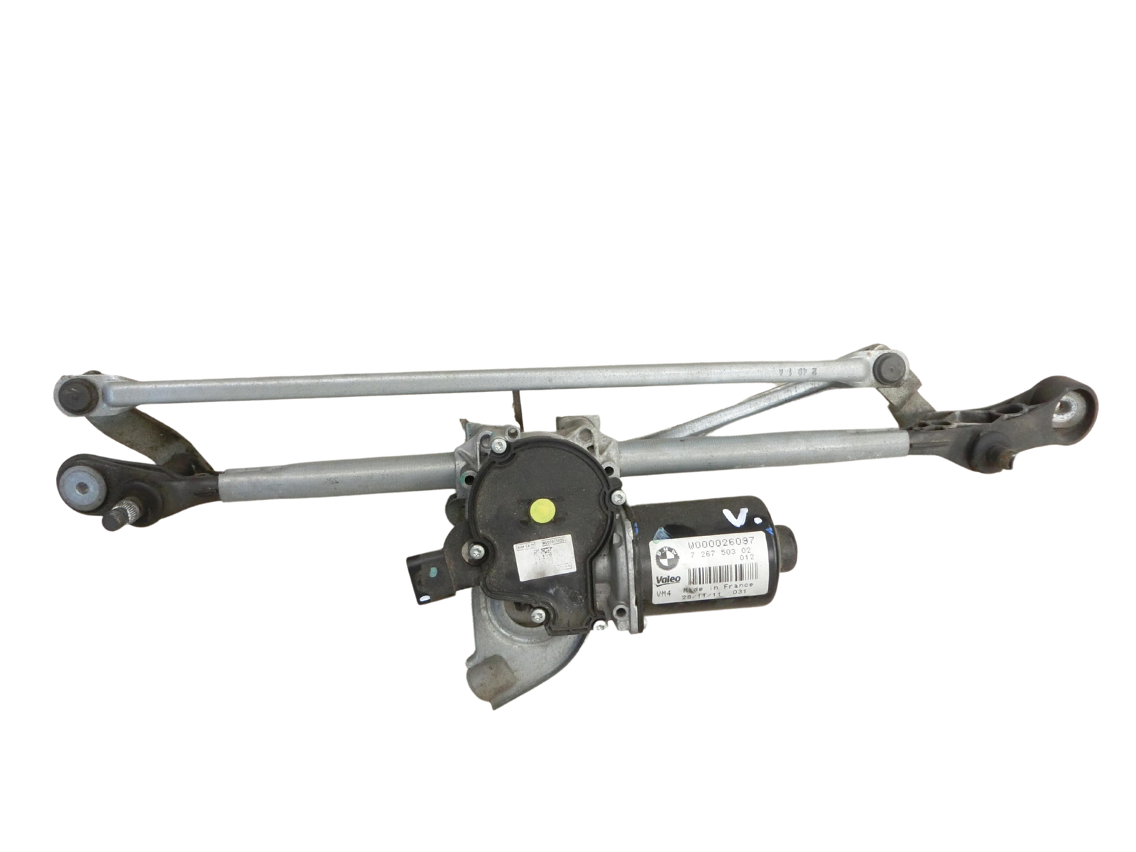 BMW F30 3er 320d 12-15 Wischermotor m. Wischergestänge Vorne  - Bild 1